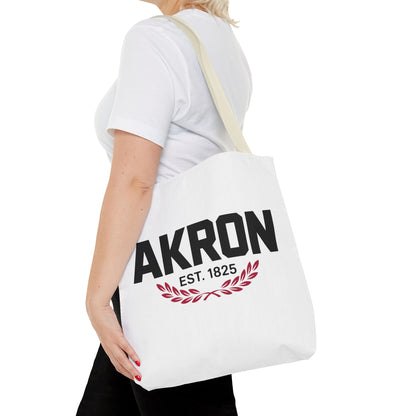 Akron Est. 1825 Tote Bag — City Pride Canvas Tote