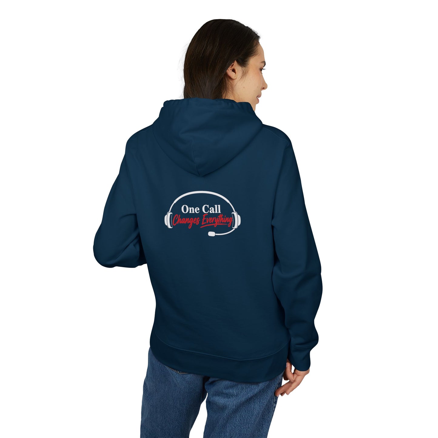 One Call Charge Emily Hoodie — Call Center Headset Crewneck for Customer Service Reps