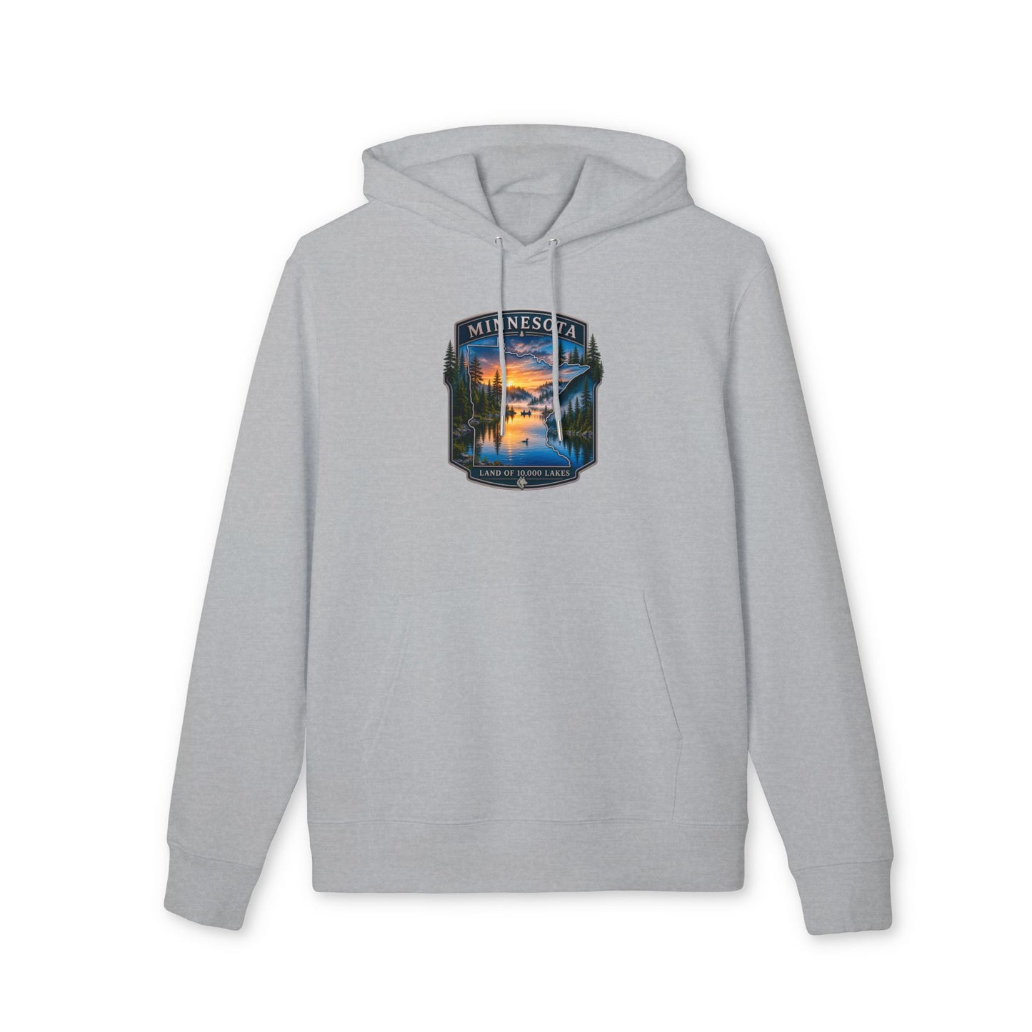 Minnesota Lakes Sunset Hoodie — Scenic 'Land of 10,000 Lakes' Sweatshirt