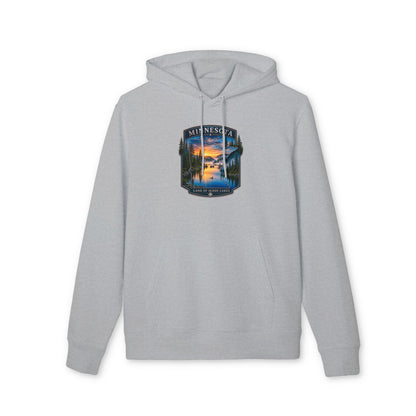 Minnesota Lakes Sunset Hoodie — Scenic 'Land of 10,000 Lakes' Sweatshirt