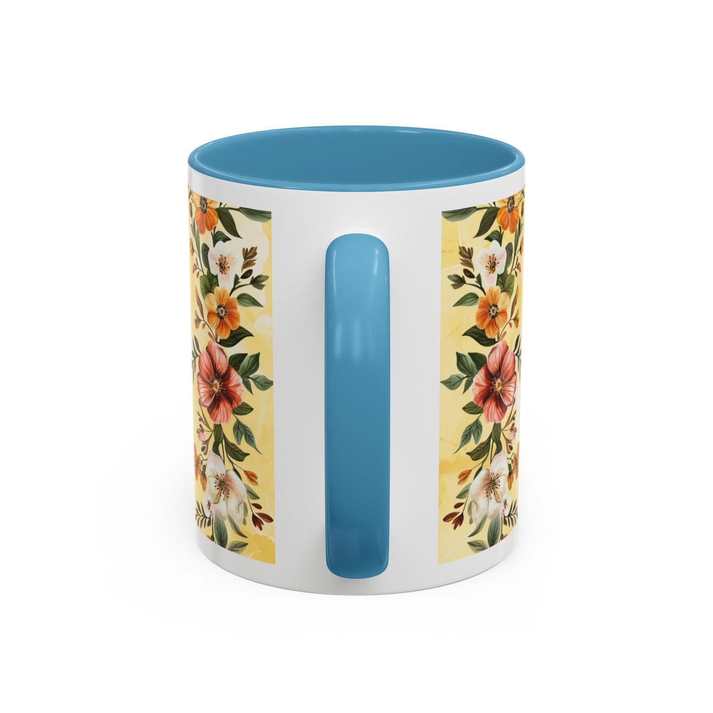 She Is Mom Floral Accent Coffee Mug — 'She is Peace, She is Home' Mother's Day Gift