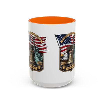 Liberty Anniversary Coffee Mug — 250th USA Celebration Accent Mug