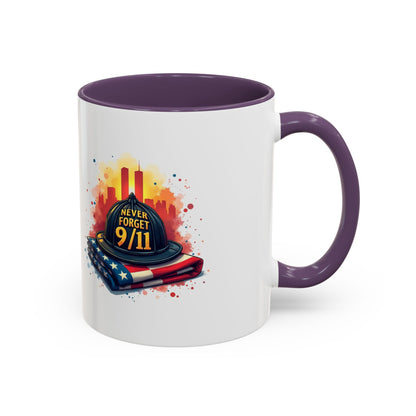 Never Forget 9/11 Memorial Accent Coffee Mug