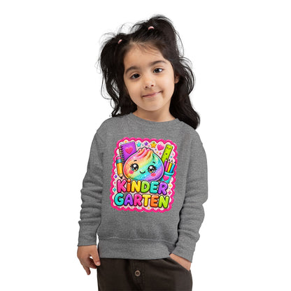 Kindergarten Cute Rainbow Character Toddler Sweatshirt