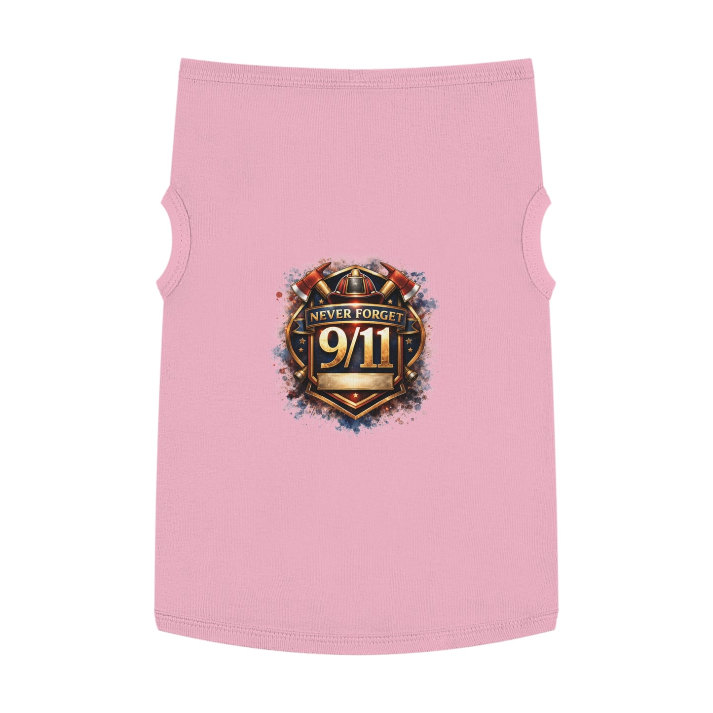 Pet Tank Top - "Never Forget 9/11" Memorial Dog Shirt