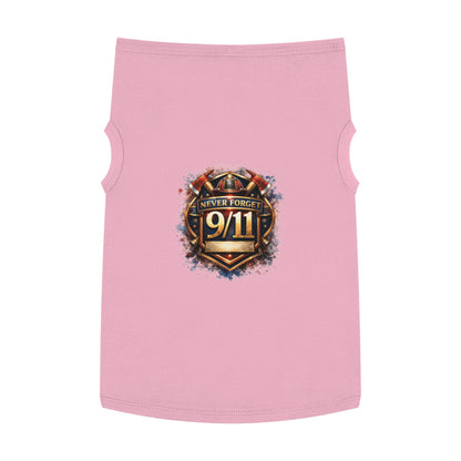 Pet Tank Top - "Never Forget 9/11" Memorial Dog Shirt