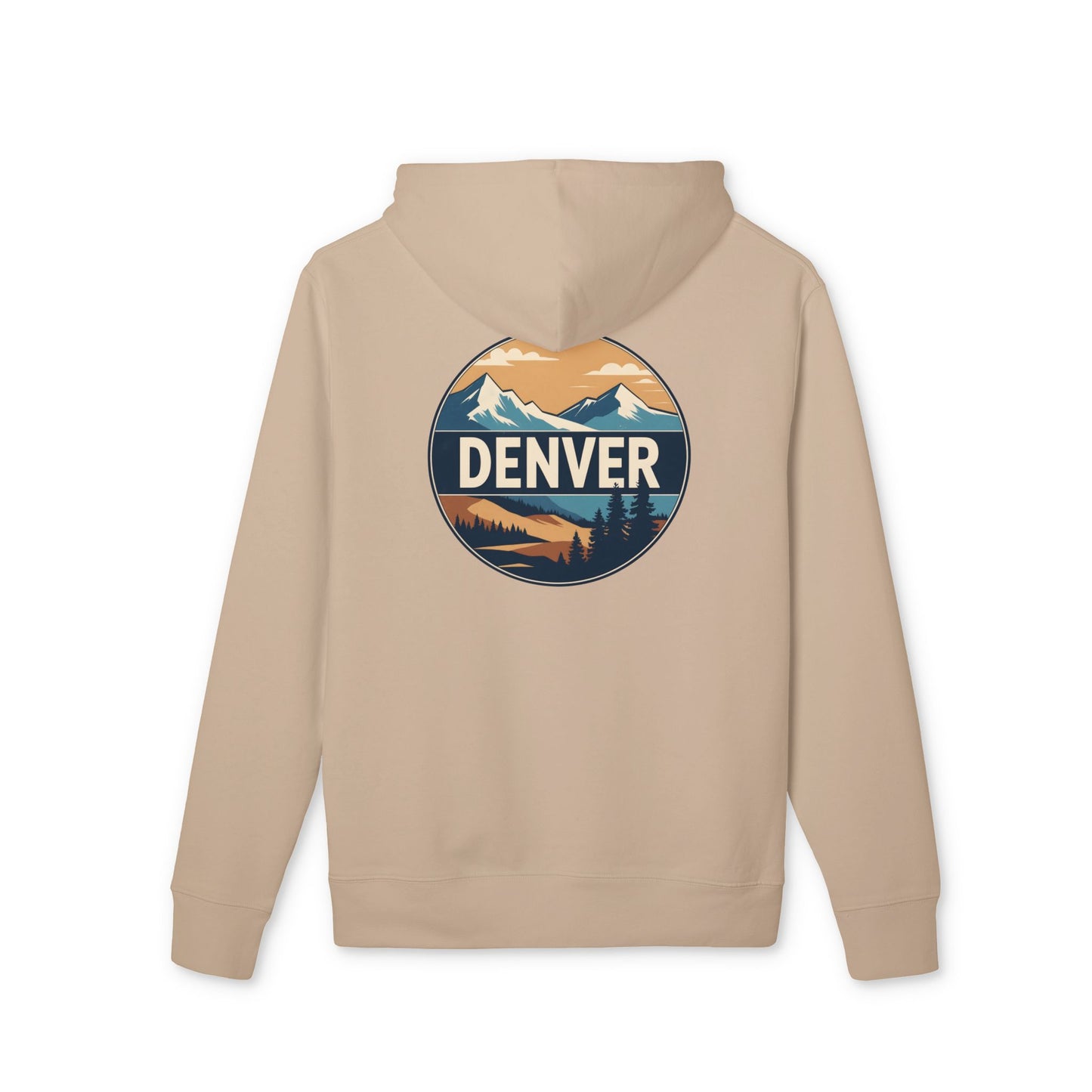 Denver Mountains Hoodie — Retro Outdoor Graphic