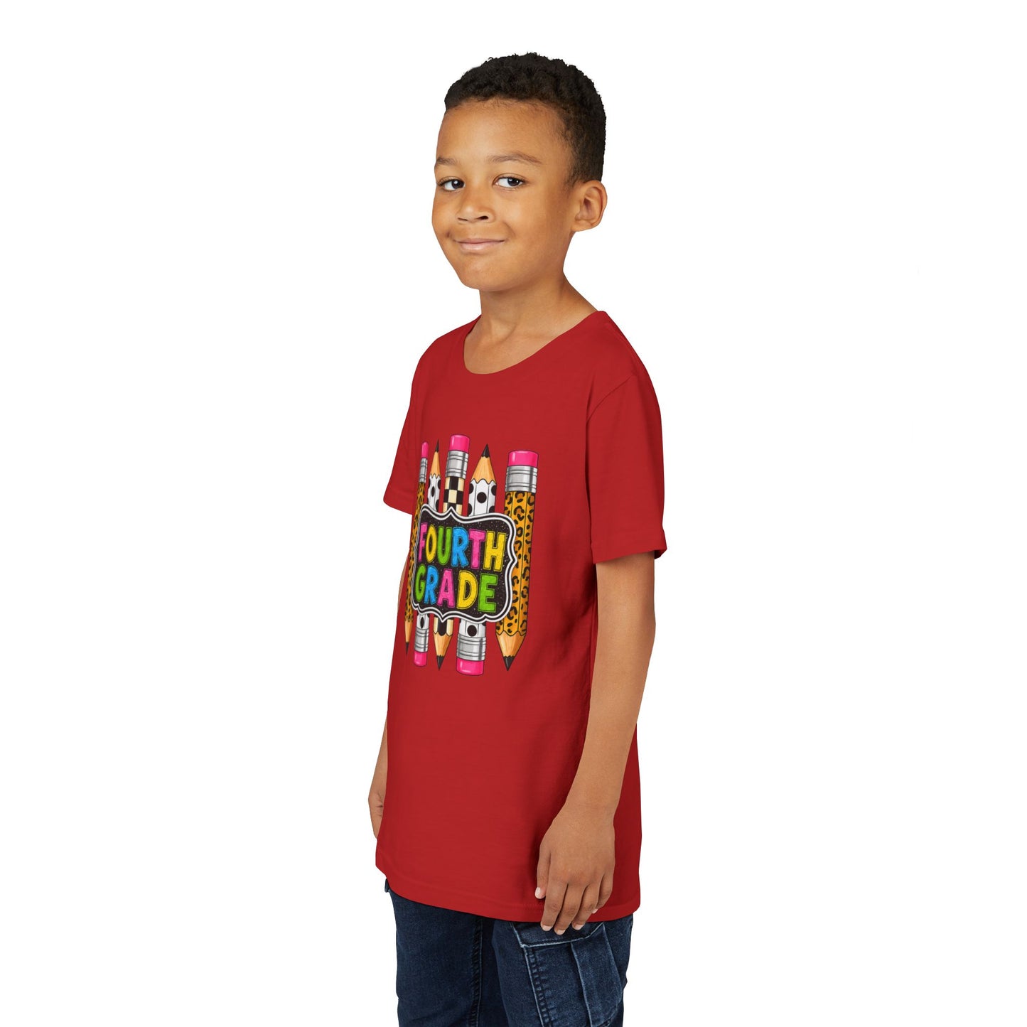 Fourth Grade Pencil Kids Tee – Back to School Youth Shirt