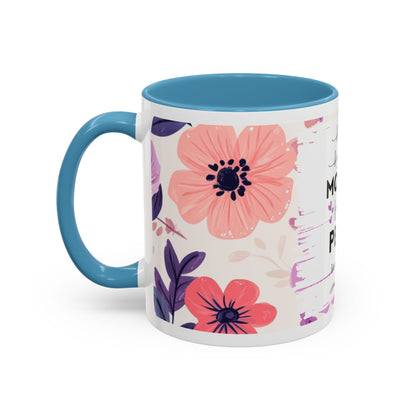 Mother Peace Floral Coffee Mug — "A quiet light, a guiding hand..." Memorial Tribute Mug