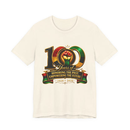 100 Years Anniversary Tee — "Honoring the Past, Empowering the Future" Centennial T-Shirt (1926–2026)