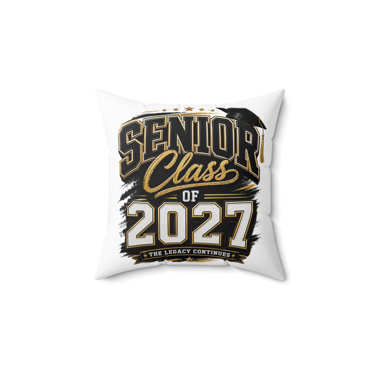 Senior Class of 2027 Decorative Pillow — Graduation Keepsake