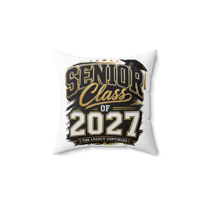 Senior Class of 2027 Decorative Pillow — Graduation Keepsake
