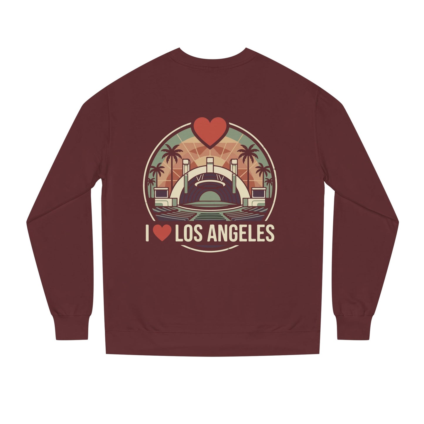 Los Angeles Crewneck Sweatshirt – I  Los Angeles Retro Cityscape