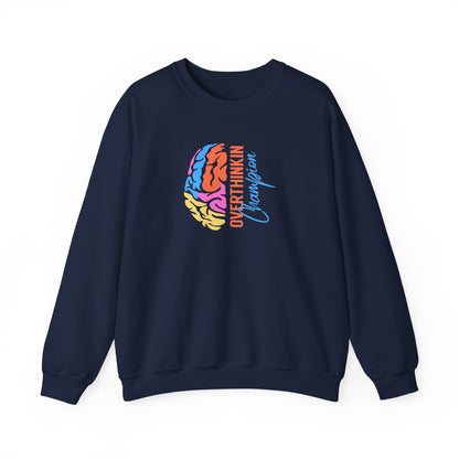 Overthinking Brain Crewneck Sweatshirt