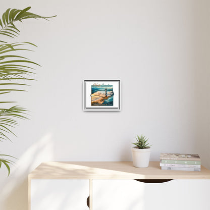 North Carolina Matte Canvas Wall Art — "From Mountains to Coast" Framed Print