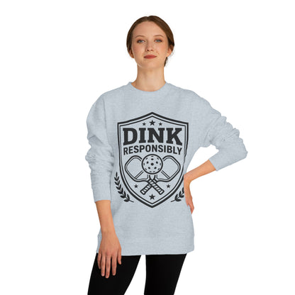 Pickleball Sweatshirt — “Dink Responsibly” Crewneck