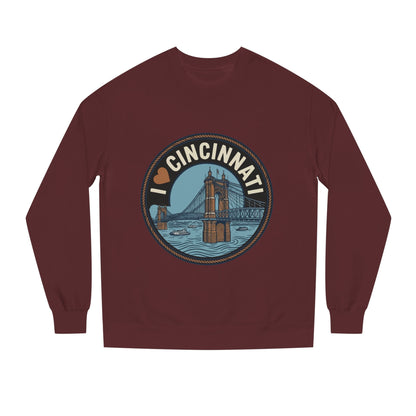 Cincinnati Bridge Crewneck Sweatshirt — I  Cincinnati Graphic