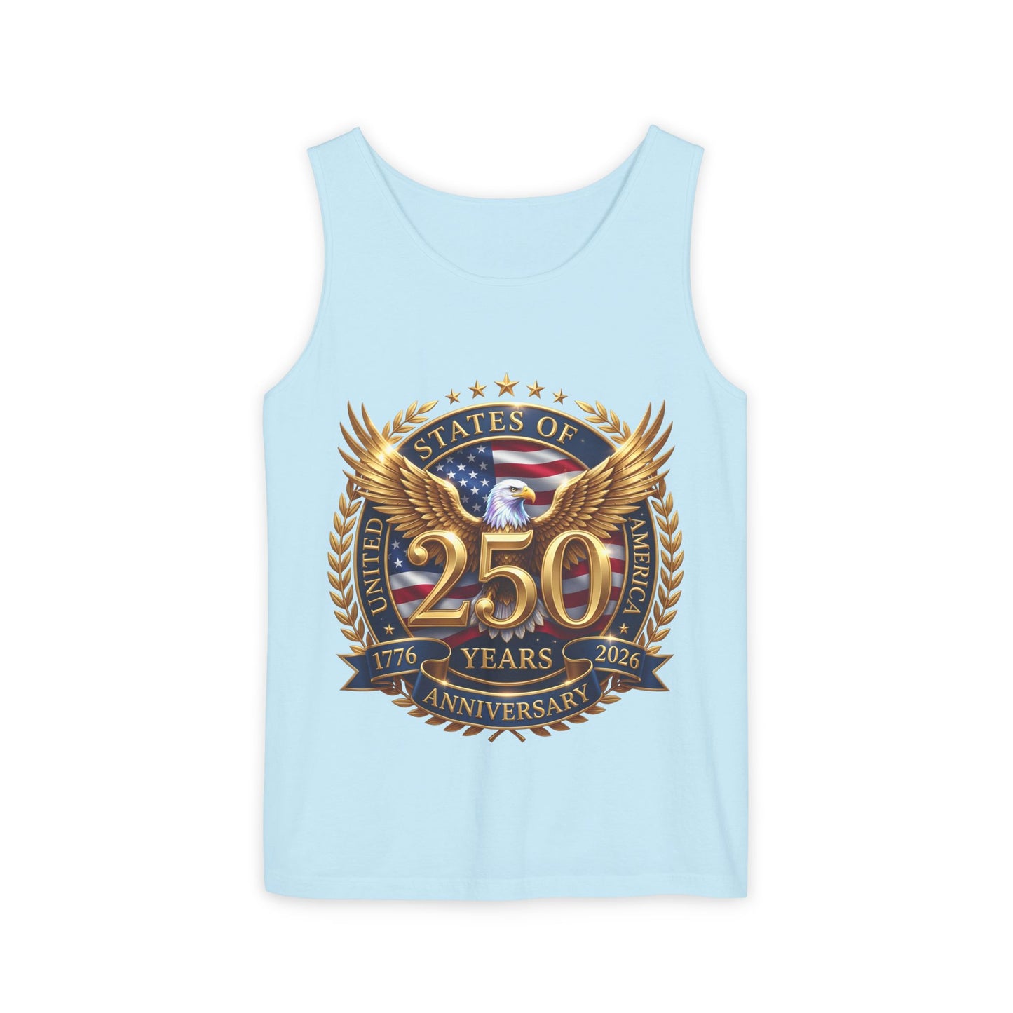 250 Years Anniversary Eagle Tank Top — United States Bicentennial Celebration Tee