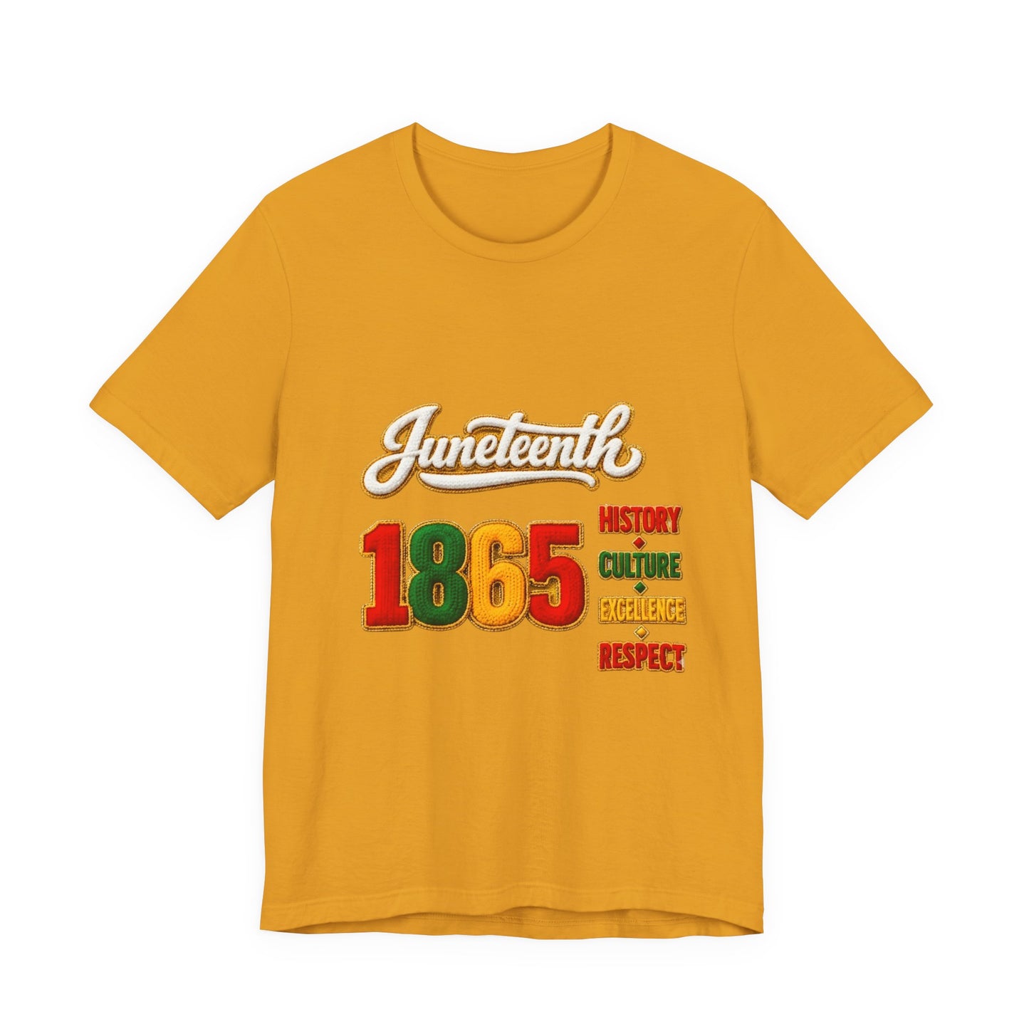 Juneteenth 1865 Tee — History • Culture • Excellence • Respect T-Shirt