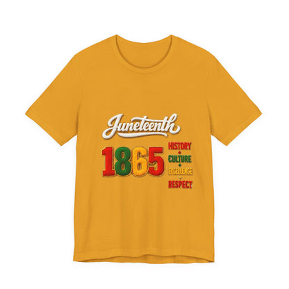 Juneteenth 1865 Tee — History • Culture • Excellence • Respect T-Shirt