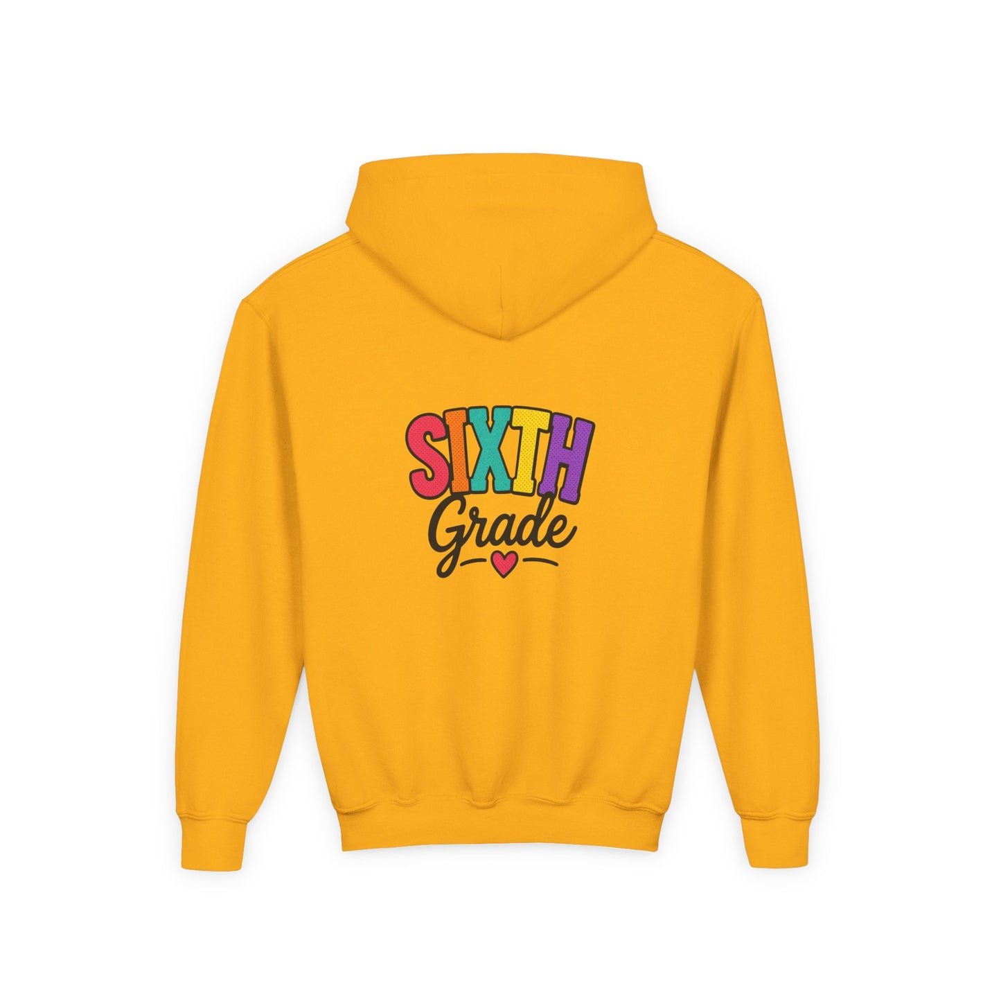 Sixth Grade Kids Hoodie – Colorful Back-to-School Sweatshirt
