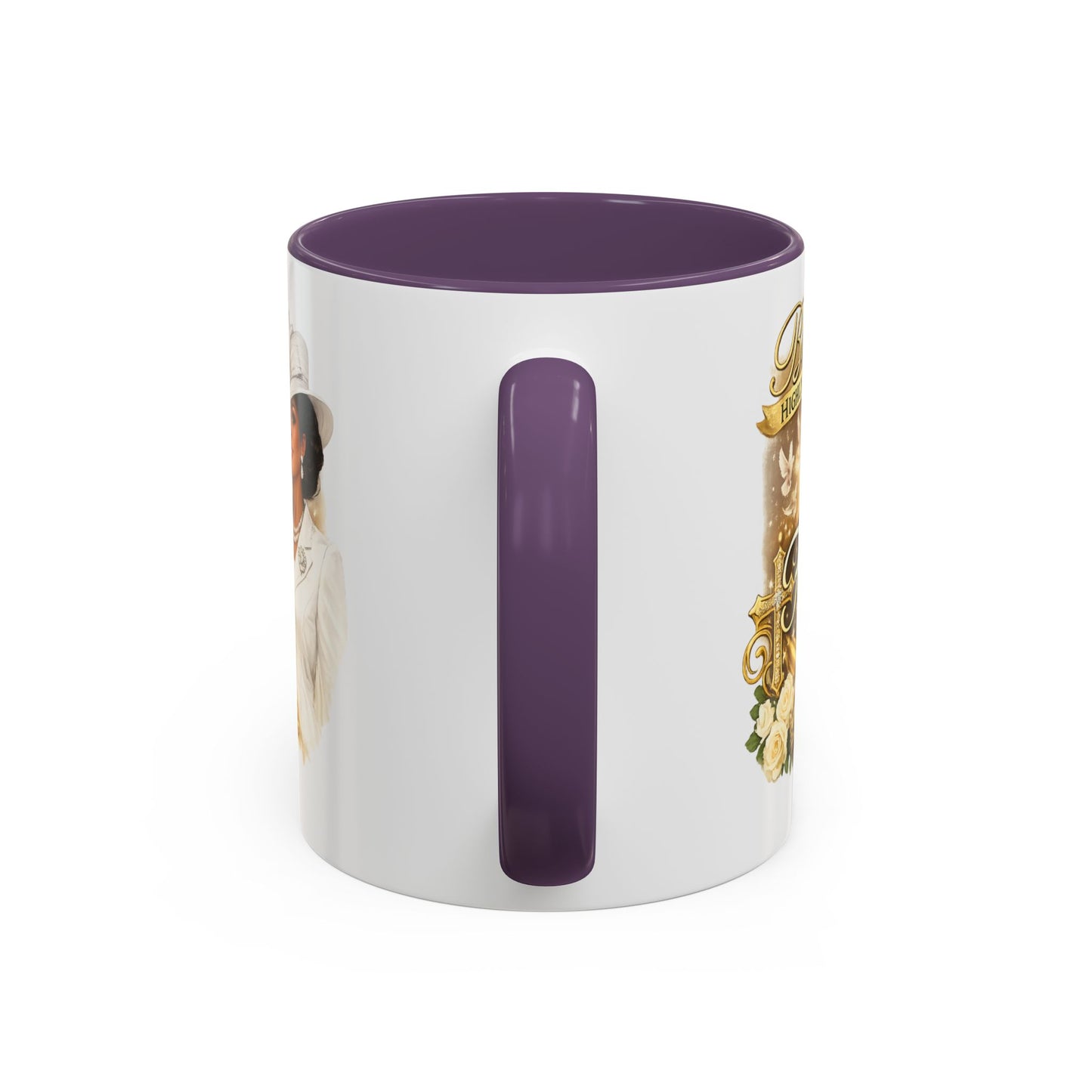 First Lady Inspirational Coffee Mug — "Blessed & Highly Favored" Accent Ceramic Mug