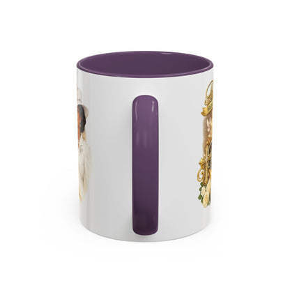First Lady Inspirational Coffee Mug — "Blessed & Highly Favored" Accent Ceramic Mug