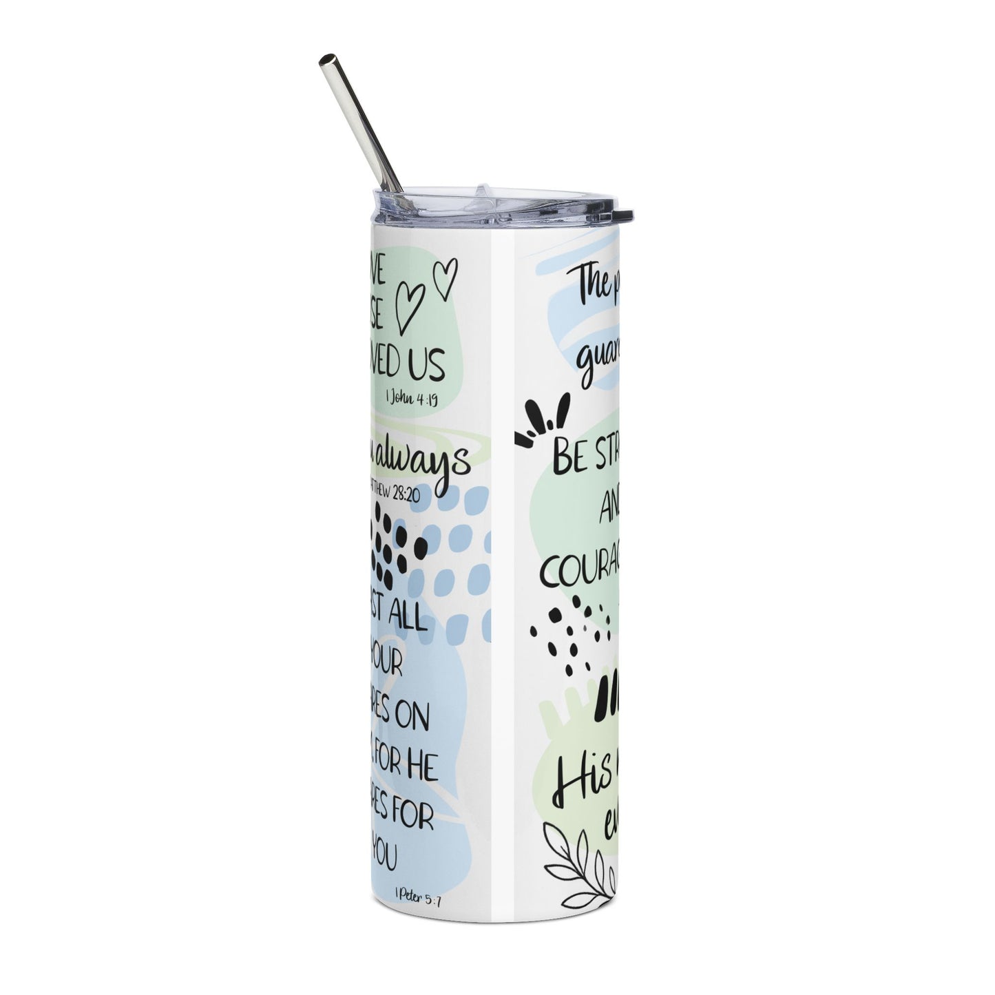 The Lord Is My Shepherd Stainless Steel Tumbler 20oz Christian Travel Mug