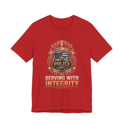 Police Badge 'Serving With Integrity' T-Shirt