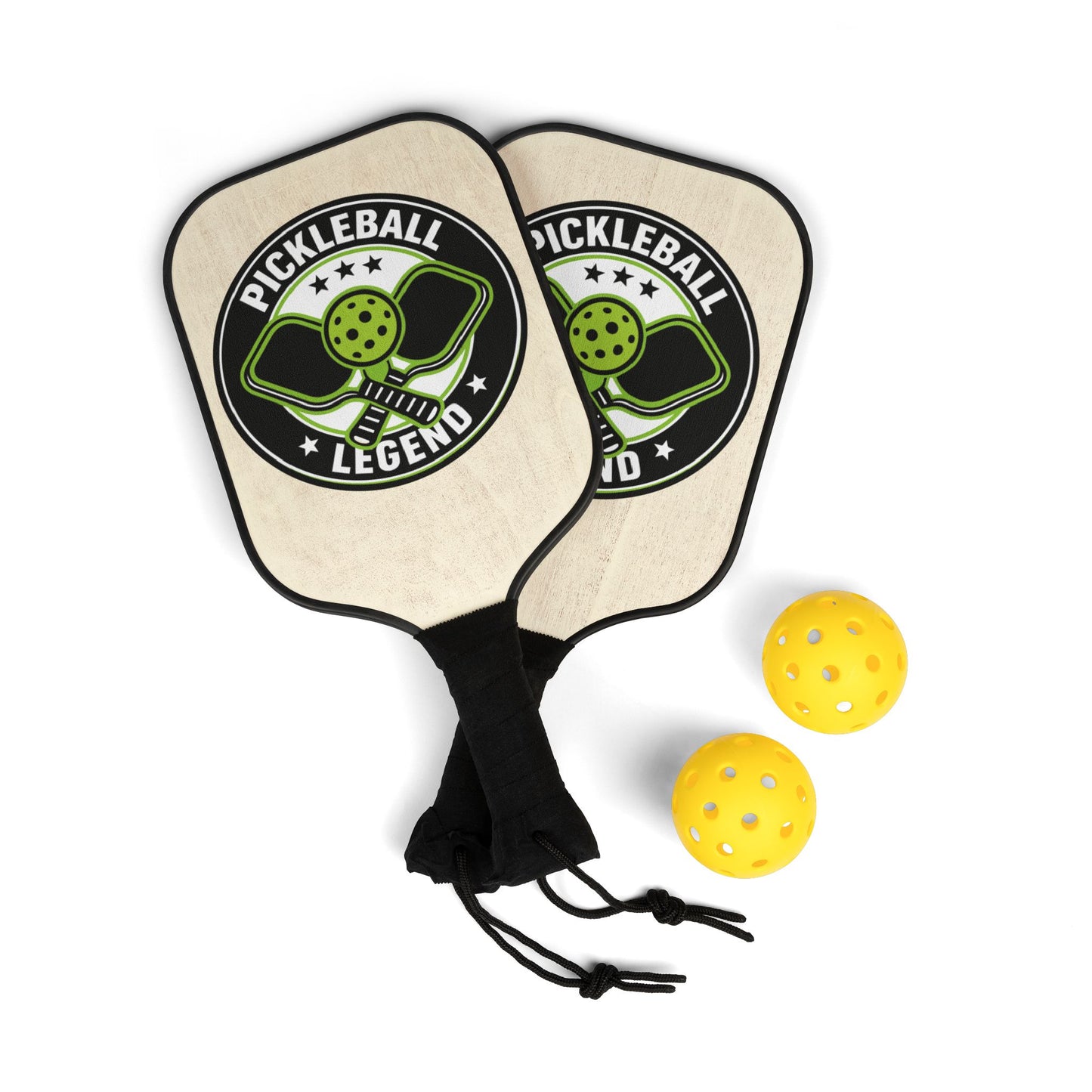 Pickleball Paddle Set — "Pickleball Legend" Paddle Kit with Balls