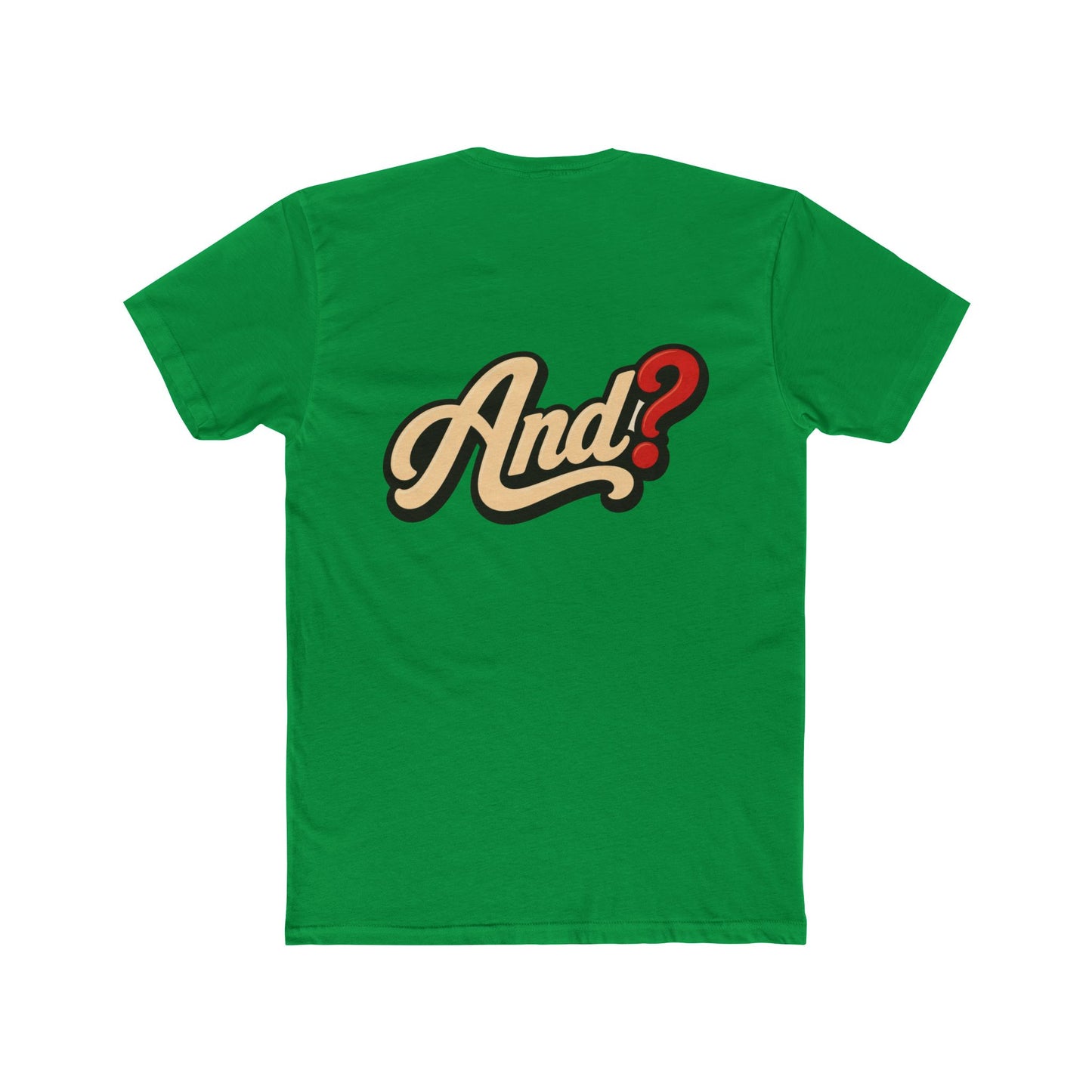 And? Graphic Tee — Retro Script Question Mark Shirt