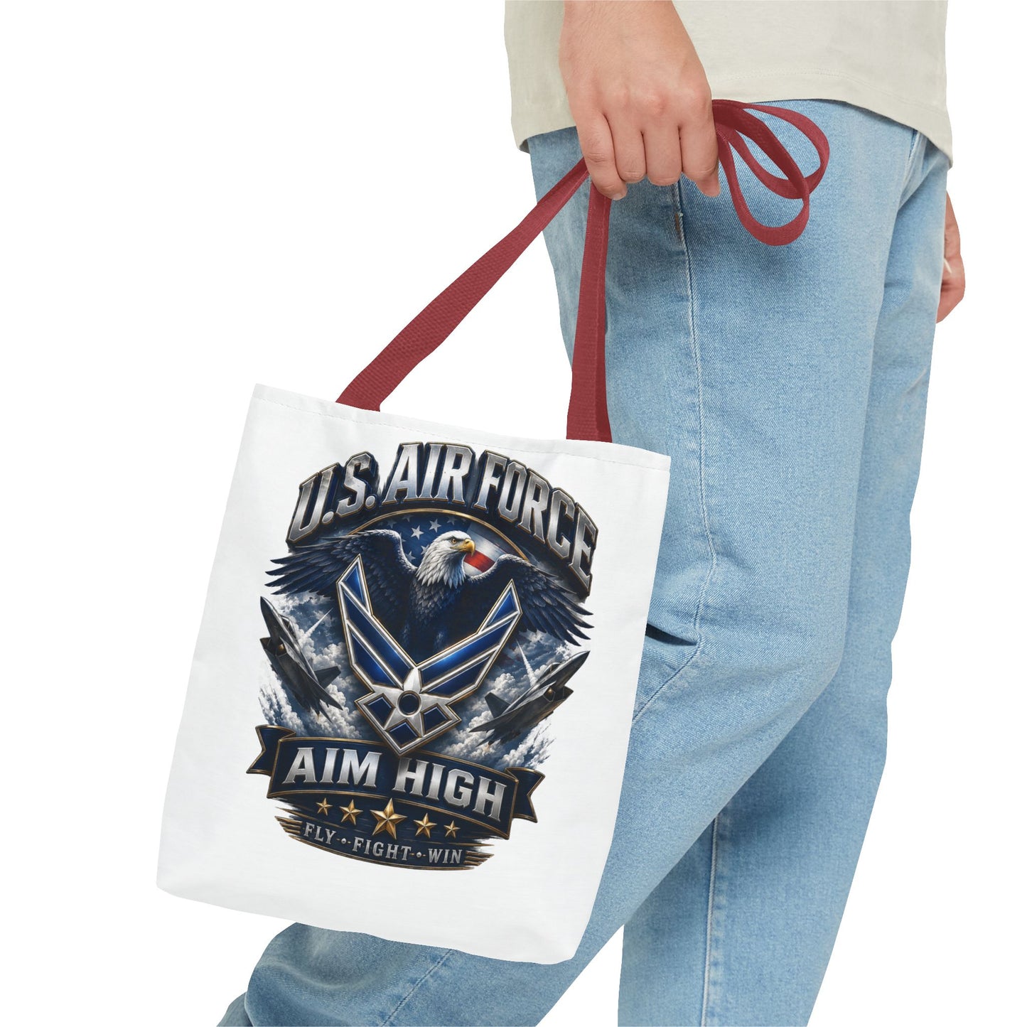 U.S. Air Force Aim High Tote Bag — Patriotic Eagle Military Tote