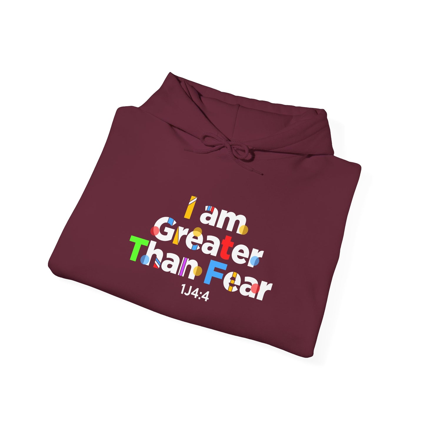 I Am Greater Than Fear Psalm 23:4  Hoodie