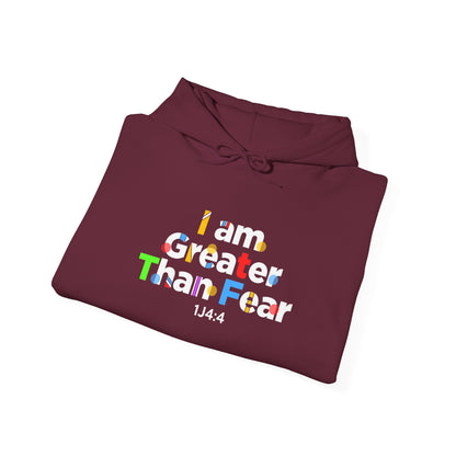I Am Greater Than Fear Psalm 23:4  Hoodie