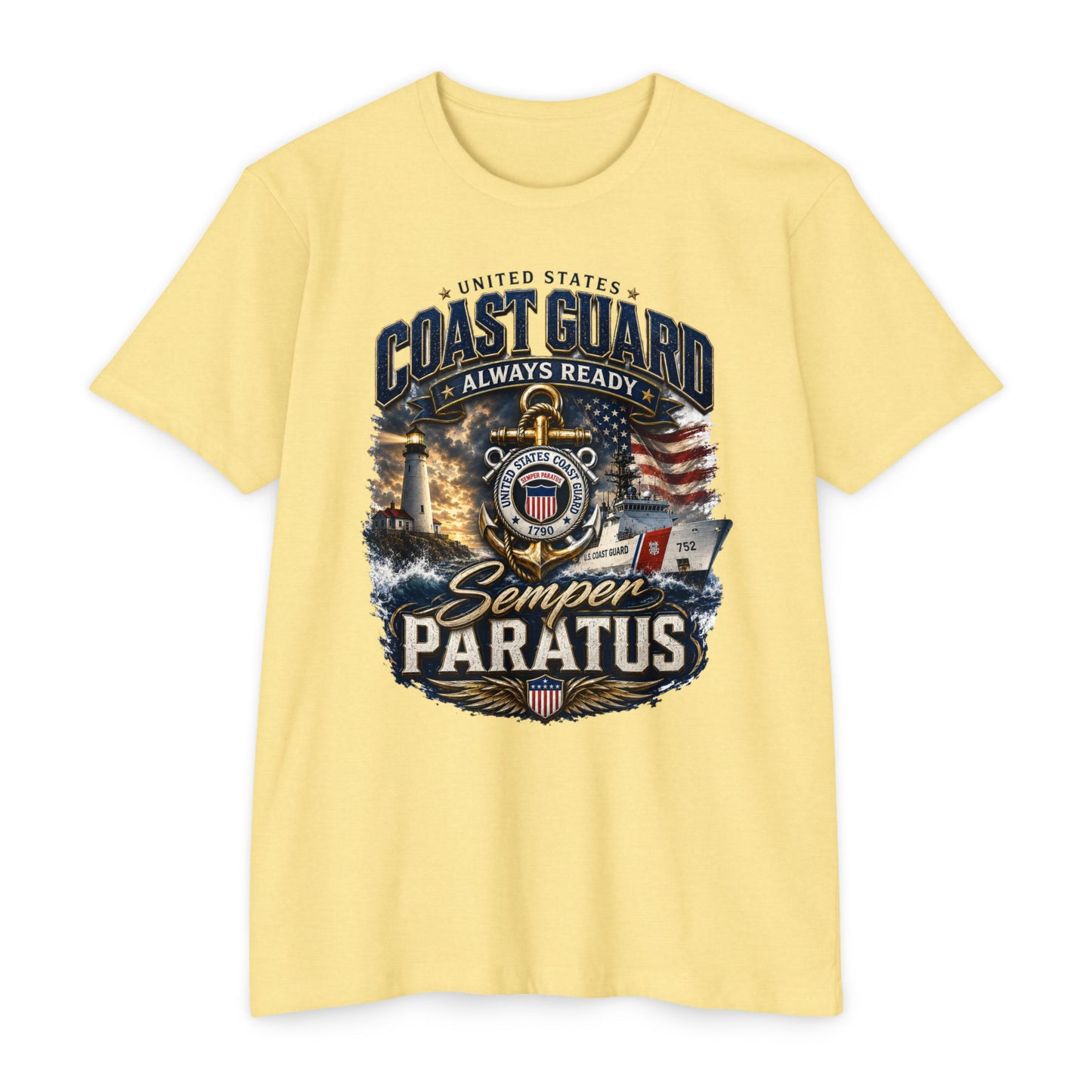 Coast Guard Semper Paratus T-Shirt – U.S. Coast Guard Veteran Tee