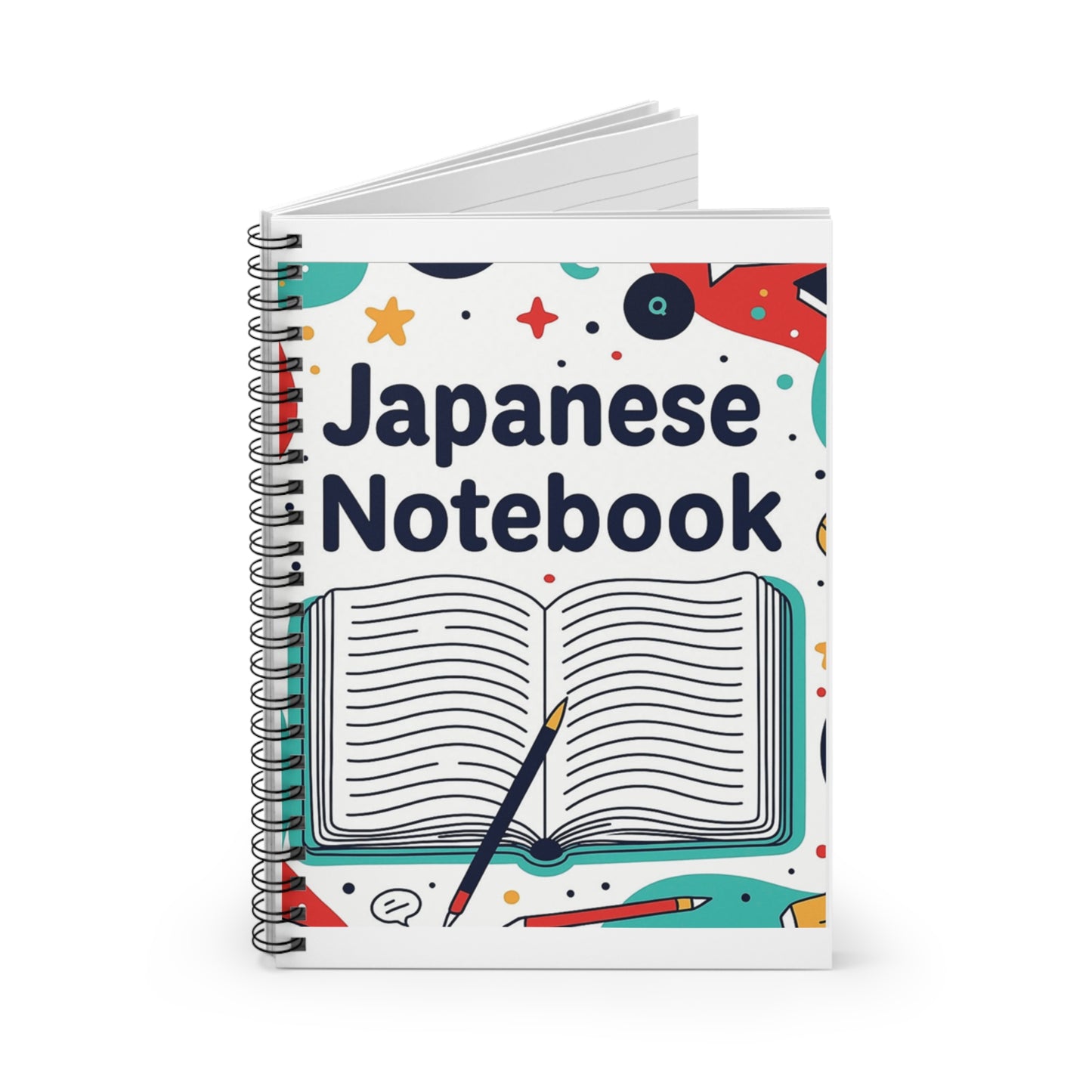 Japanese Notebook — Spiral Ruled Journal for Language Learners