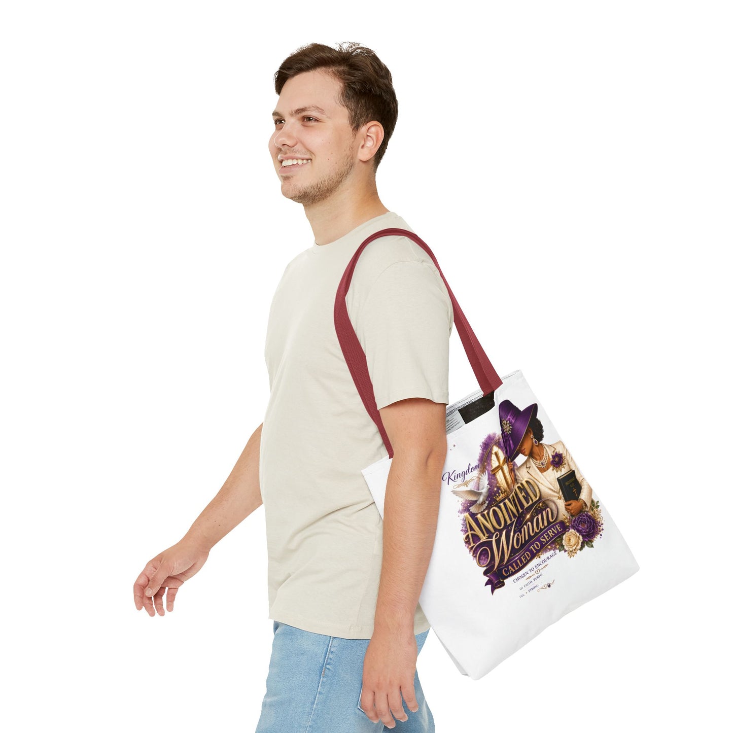 Anointed Woman Tote Bag – 'Called to Serve' Faithful Church Purse