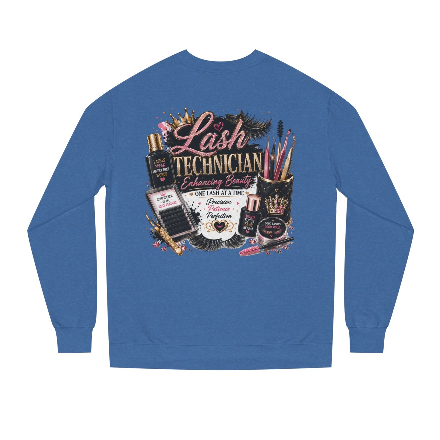 Lash Technician Crewneck Sweatshirt – Beauty Tools Graphic