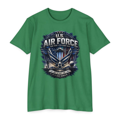 U.S. Air Force Graphic T-Shirt — Military Emblem Tee ("The Sky Is Not The Limit")