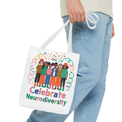 Celebrate Neurodiversity Tote Bag — Inclusive Pride Reusable Shopper