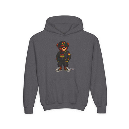 Youth Bear Hoodie — 'Follow Your History' Streetwear Kids Sweatshirt