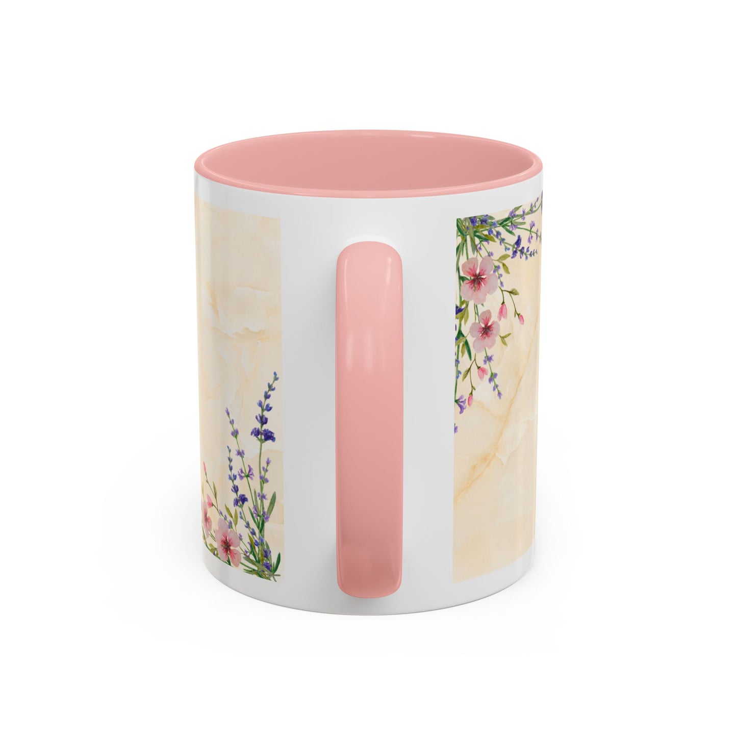 Mother Home Coffee Mug — Floral 'She Gave Us Love, She Gave Us Strength' Accent Mug