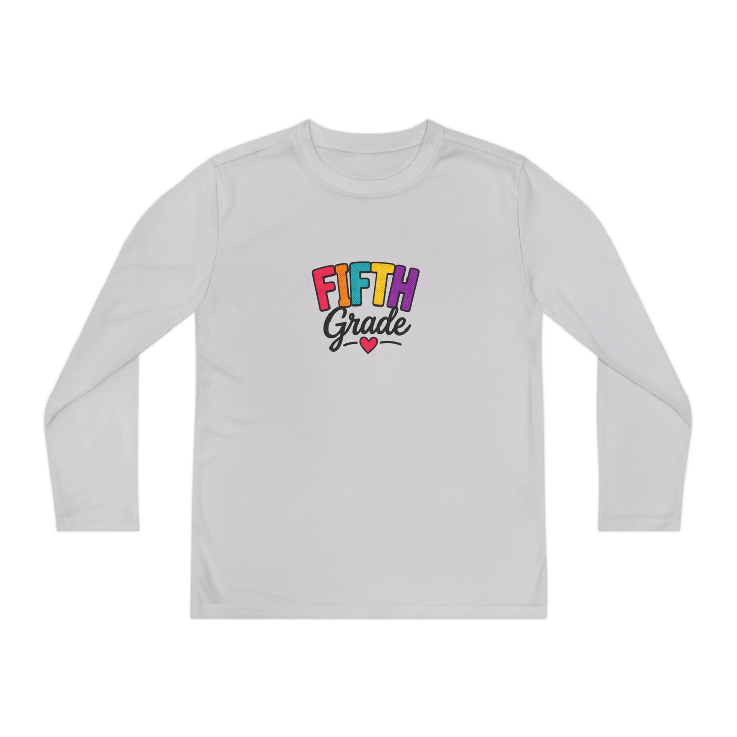 Fifth Grade Youth Long Sleeve Tee — Colorful Back-to-School Shirt