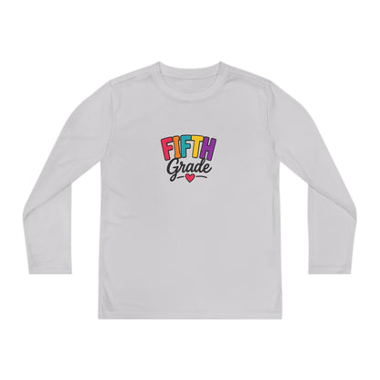 Fifth Grade Youth Long Sleeve Tee — Colorful Back-to-School Shirt