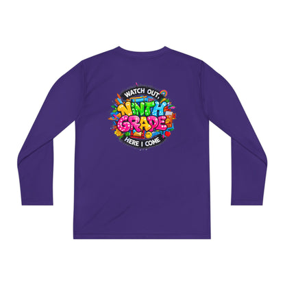 Ninth Grade Crewneck Long Sleeve — "Watch Out Ninth Grade Here I Come" Back-to-School Tee