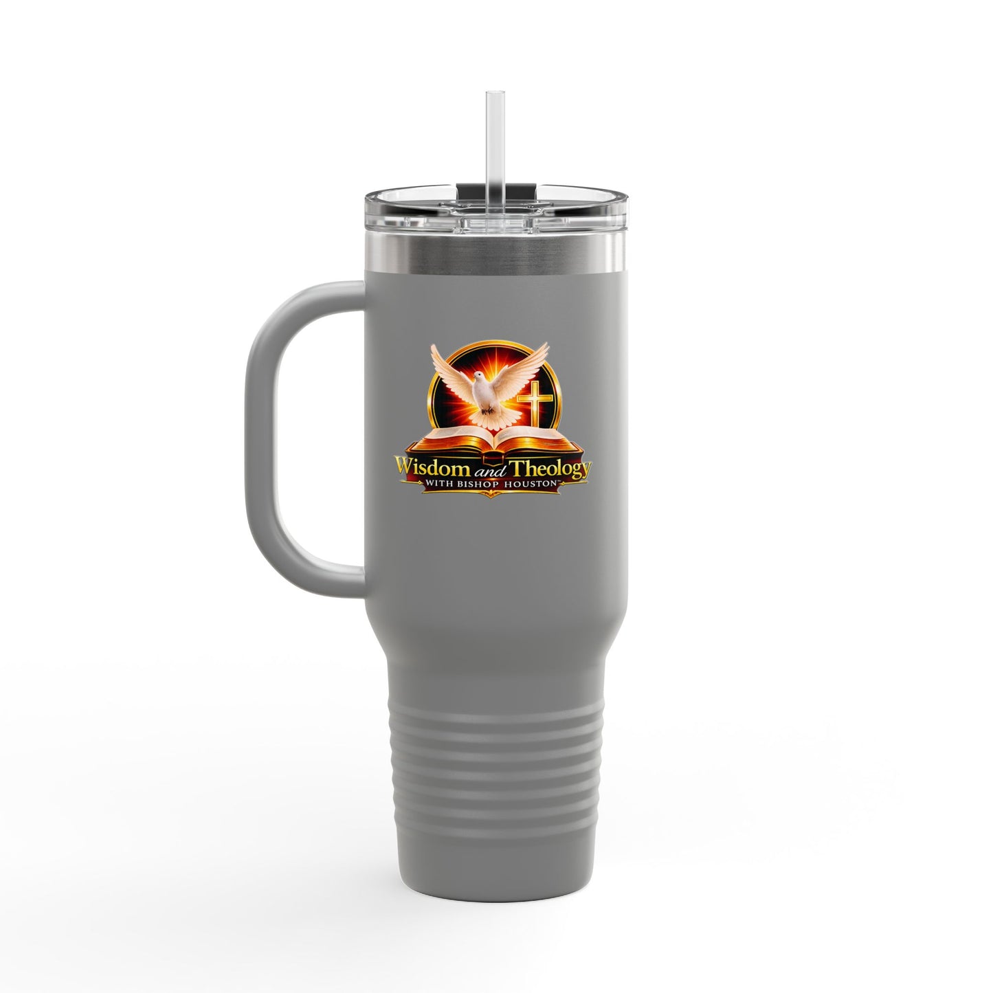 40oz Insulated Travel Mug – Wisdom & Theology Logo Stainless Steel Tumbler