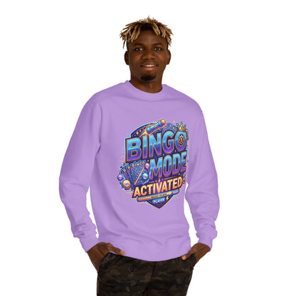 Bingo Mode Activated Sweatshirt — Fun Gamer/Player Bingo Crewneck