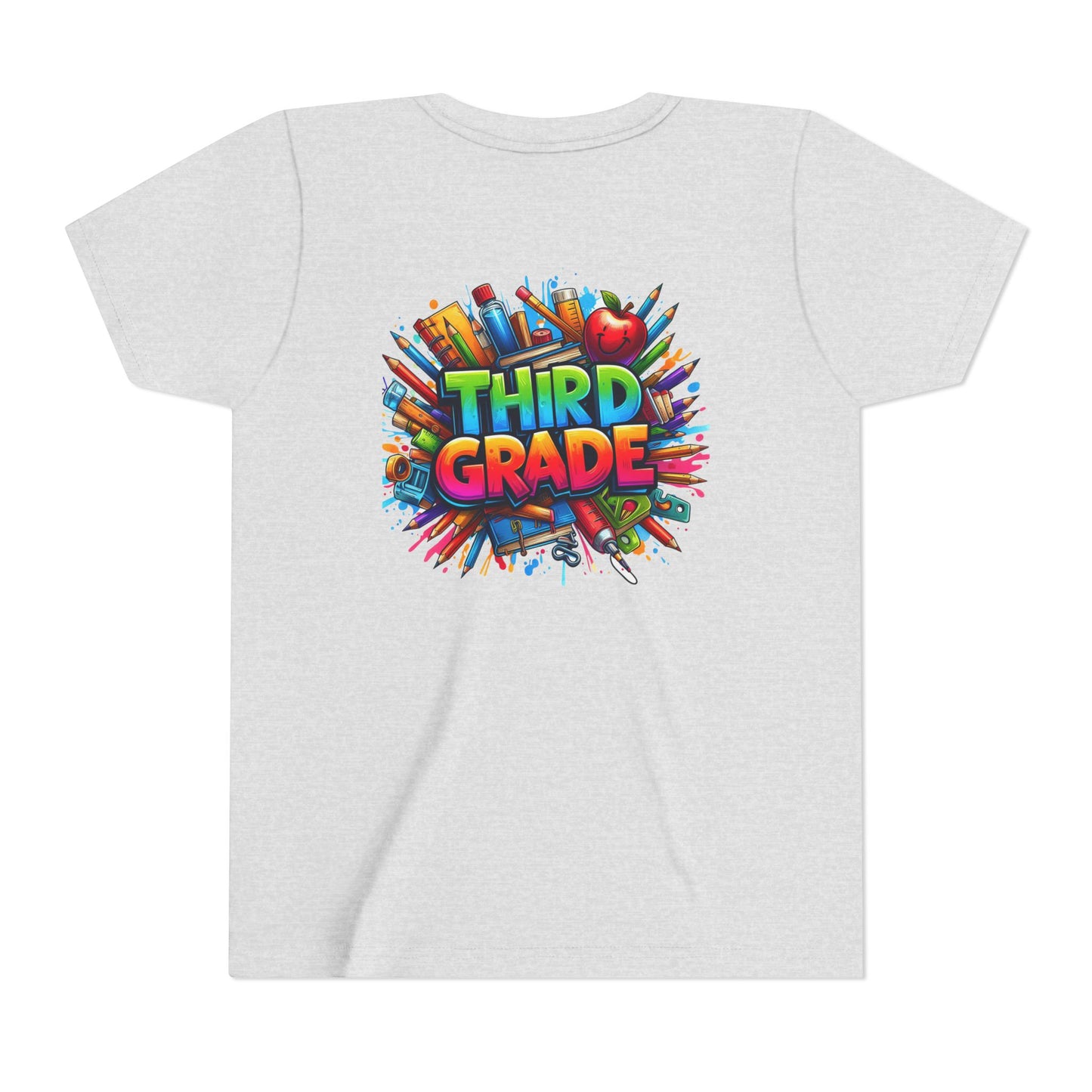 Third Grade Kids' T-Shirt – Colorful School Supplies Back-to-School Tee