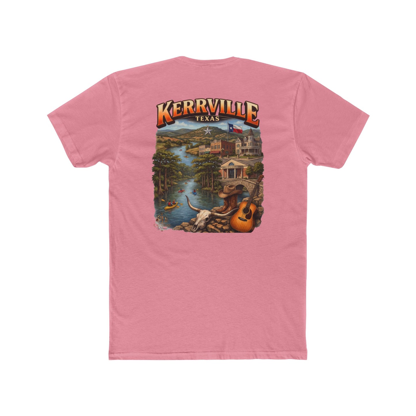 Kerrville Texas Scenic T-Shirt — Riverfront Guitar Vintage Travel Tee