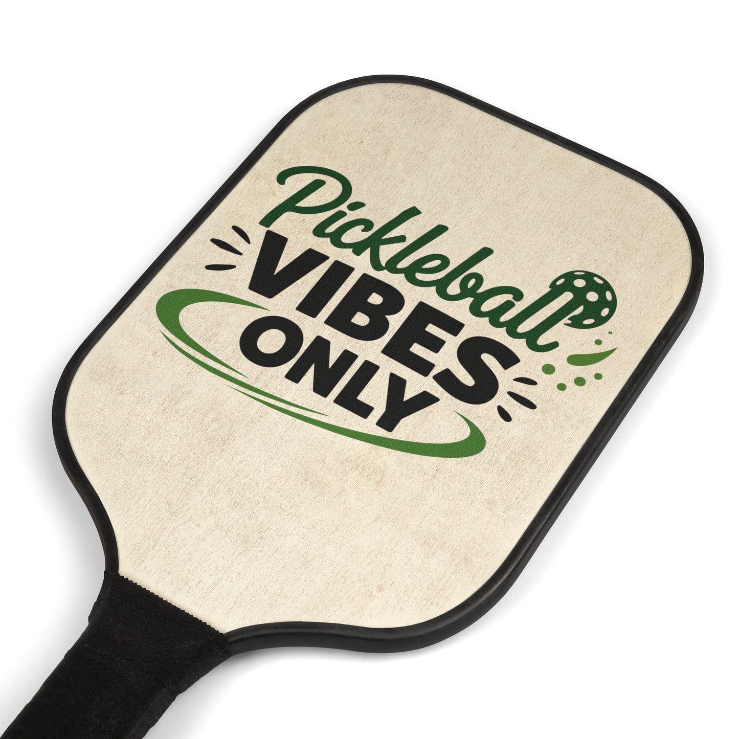 Pickleball Paddle Set — "Pickleball Vibes Only" Design (2 Pack with Balls)